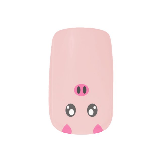 Little Piggy Minx Nail Wraps (Left Thumb)