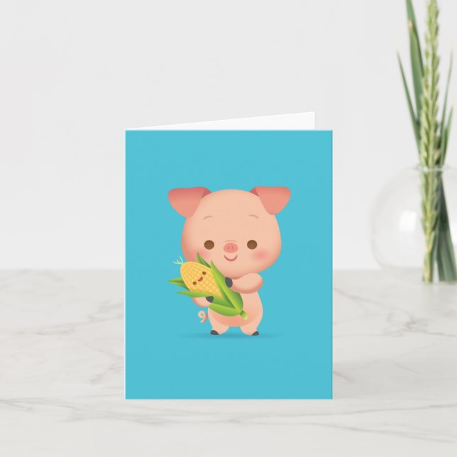 Little Piggy Notecard (Front)