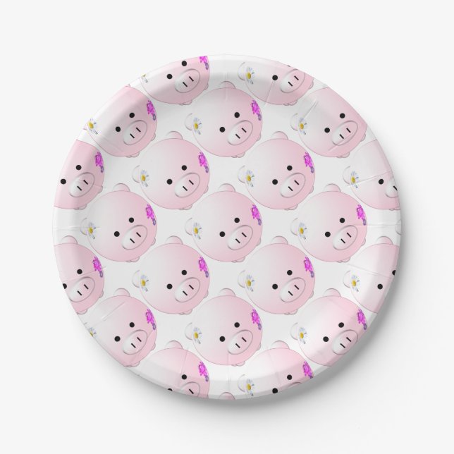 Little piggy paper plates (Front)
