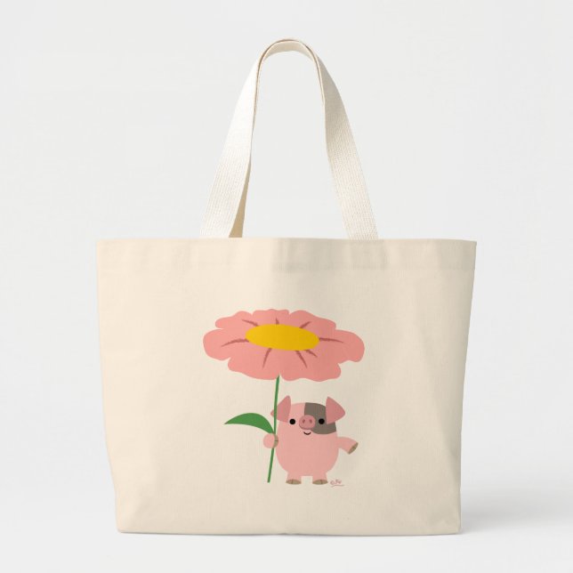 Little pig's greetings bag (pink) (Front)