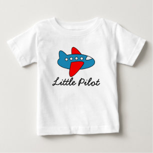 Little pilot baby jumpsuit with airplane cartoon T-Shirt