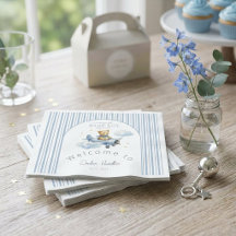 Little Pilot Teddy Bear Baby Boy Shower