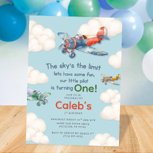 Little Pilot's First Birthday Invitation