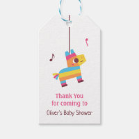 Little Pinata Mexican Themed Baby Shower Decor Gift Tags