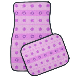 Little Pink and Purple Flowers Pattern Car Mat