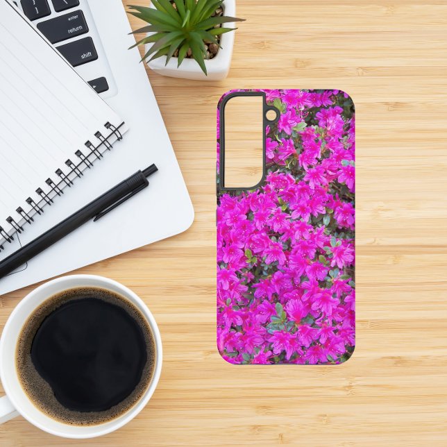 Little Pink Azaleas Floral Samsung Galaxy Case (In Situ)
