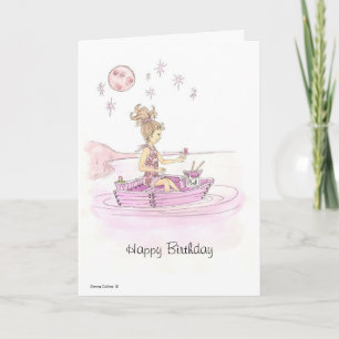 Little Pink Boat Card