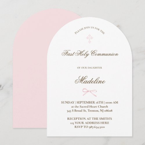 little pink bow  |  First Holy Communion