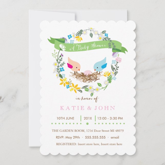 Little Pink Egg  |  Girl Baby Shower Invitation (Front)