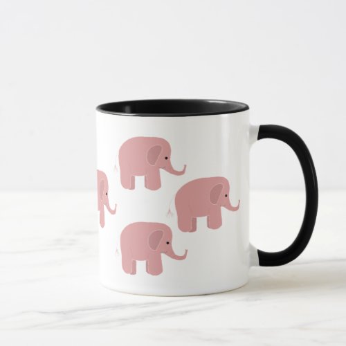 Little Pink Elephants Mug