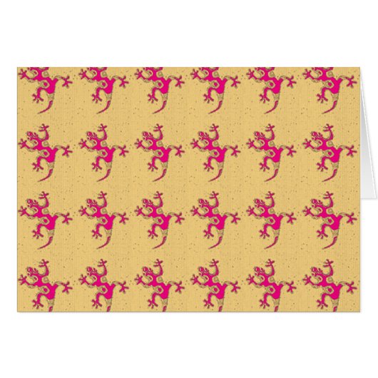 Little Pink Geckos Cards (Front Horizontal)