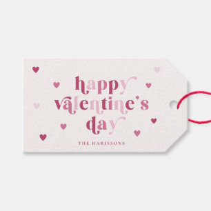 Little Pink Hearts Valentine’s Day Gift Tag