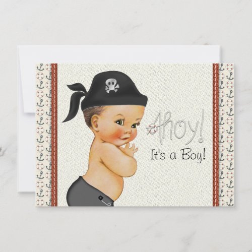 Little Pirate Baby Shower Invitation