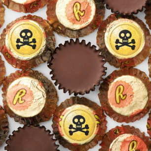Little Pirate Jolly Roger Crossbones Coin Birthday Reese's Peanut Butter Cups