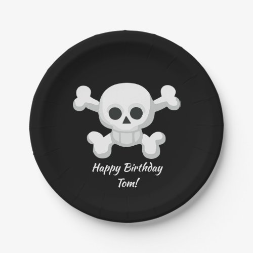 Little Pirate Kids Birthday Paper Plates