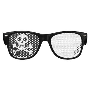 Little Pirate Kids Skull and Crossbones Birthday  Sunglasses