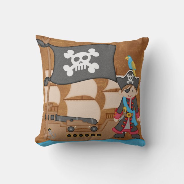 Little Pirate MOJO Pillow (Front)