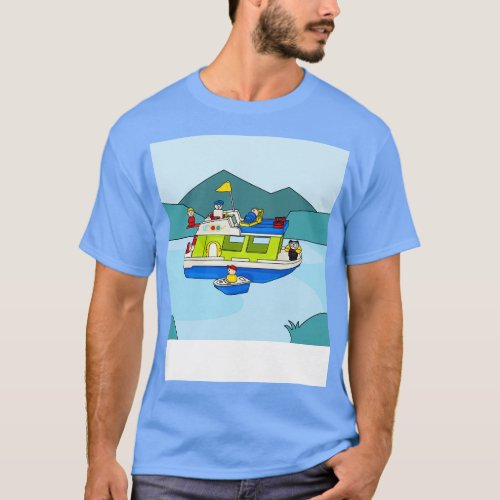 Little Play Family Houseboat 1 T_Shirt