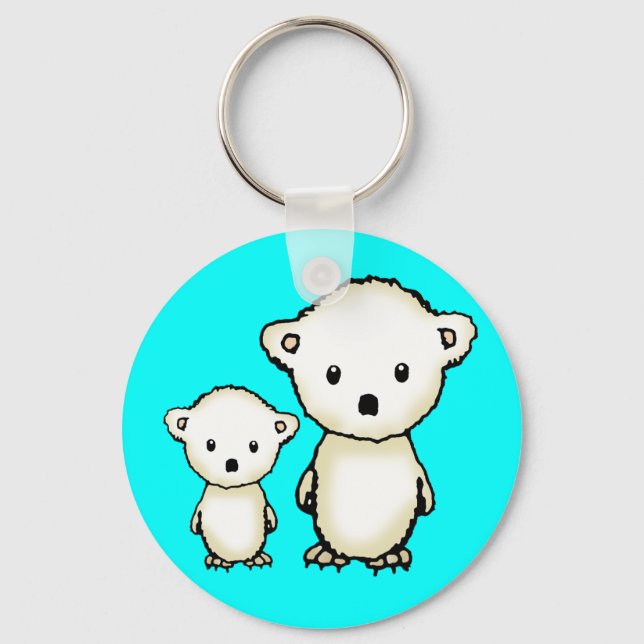Little Polar Bears Keychain (Front)