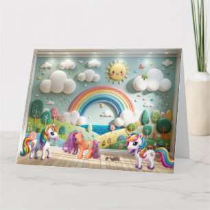 Little Pony and Unicorns Card