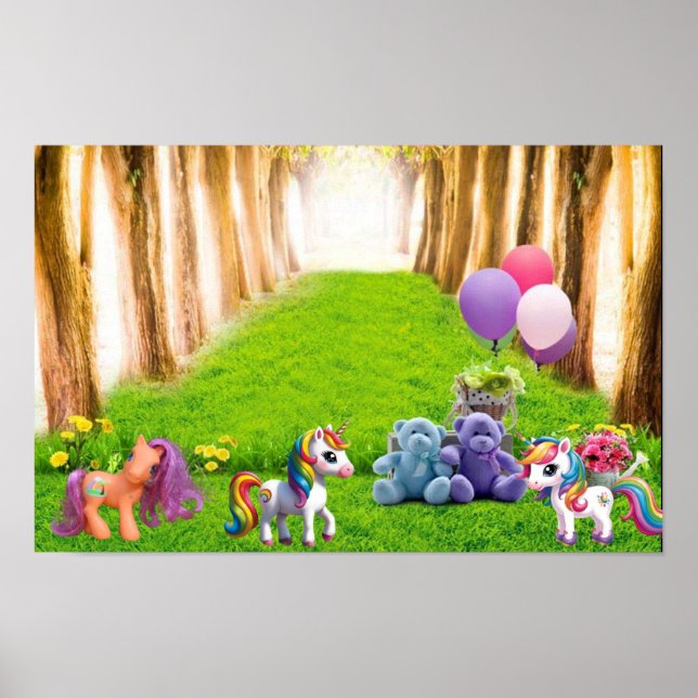 Little Pony and Unicorns Poster (Front)