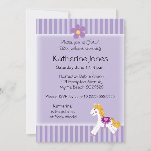 Little Pony Personalized Invite