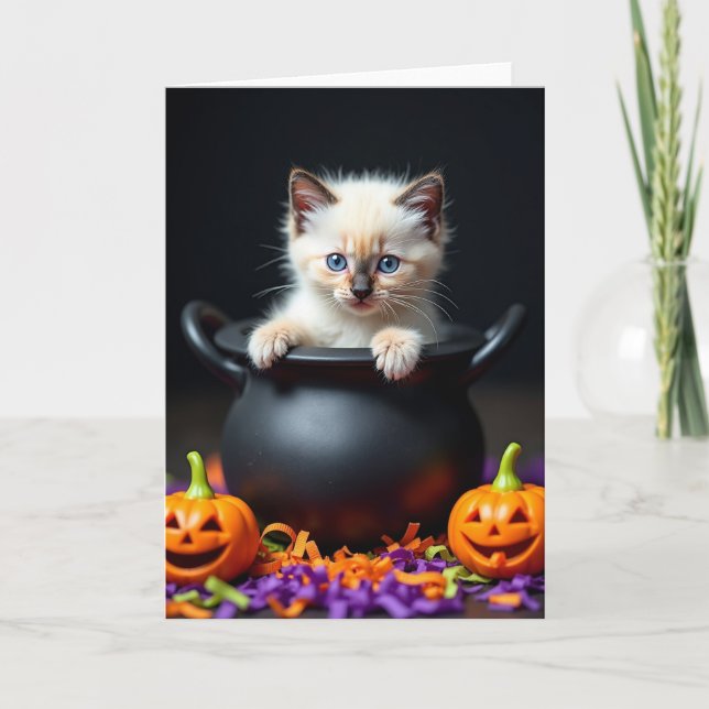 Little Pot Pals Spooky Hello Card (Front)
