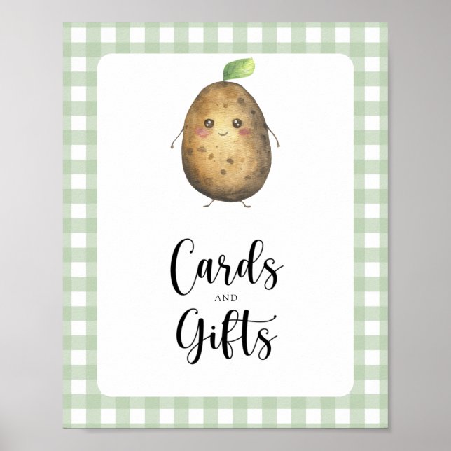 Little potato - cards and gifts baby shower poster (Front)