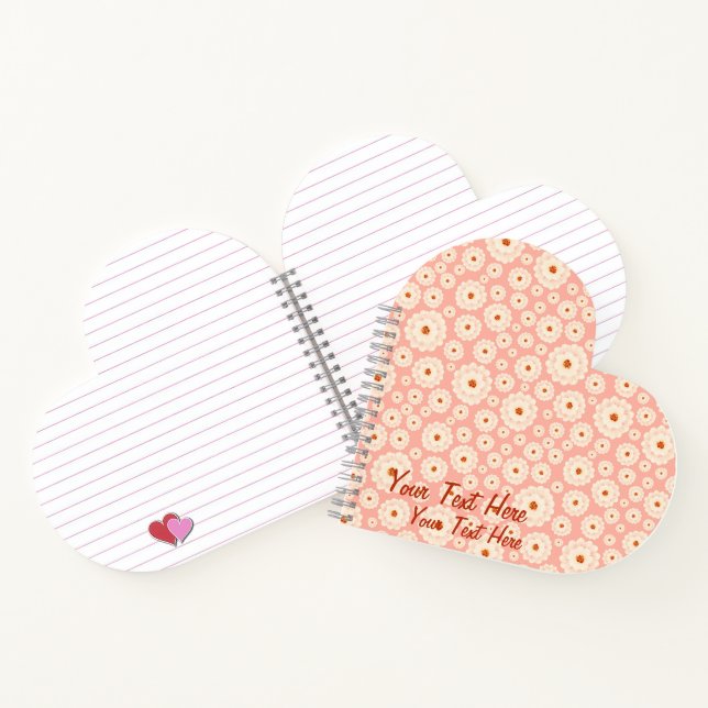 Little Powder Pink Flowers    Notebook (Inside)