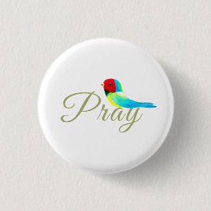 Little Prayer Bird Button