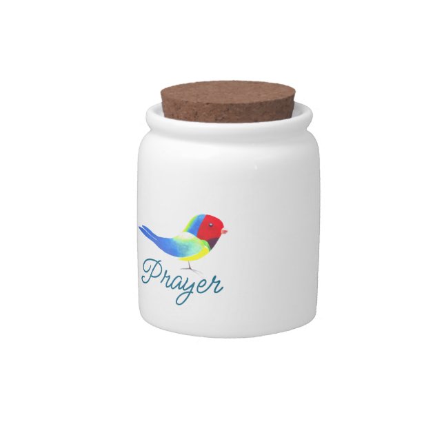 Little Prayer Bird Candy Jar (Front)