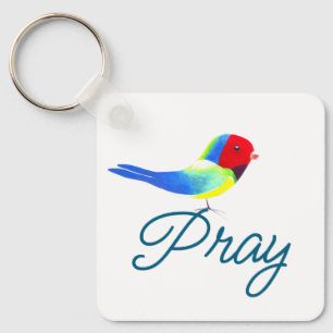Little Prayer Bird Keychain