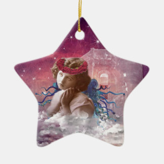 Little Praying Angel Ceramic Ornament