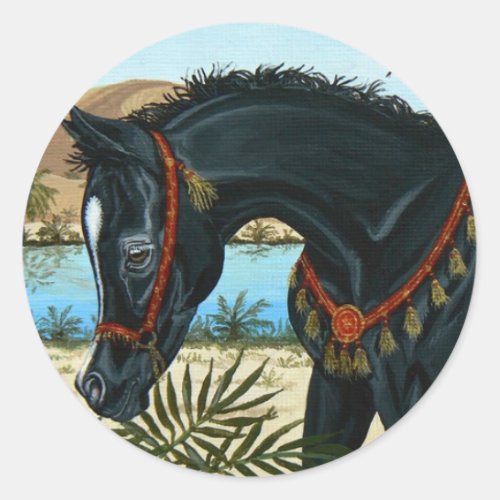 Little Prince Arabian horse foal sticker