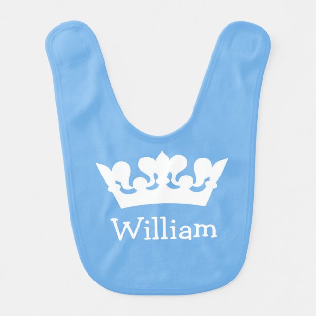 Little Prince Baby Blue Bib