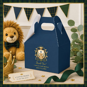 Little Prince Baby Boy Baby Shower Favor Boxes
