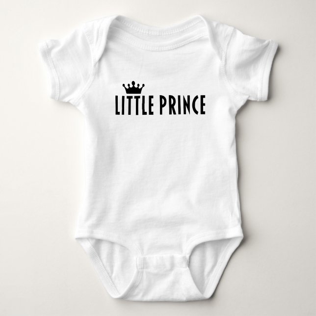 Little prince baby boy onsie baby bodysuit (Front)