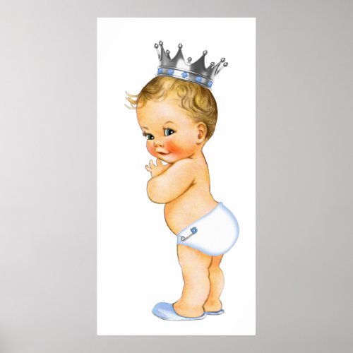Little Prince Baby Boy Shower Poster