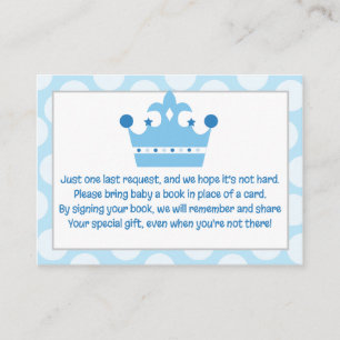 Little Prince Baby Enclosure Book Request Card