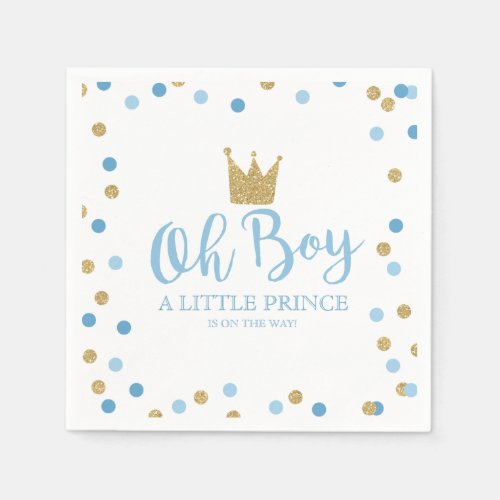 Little Prince Baby Shower Baby Shower Party Napkin