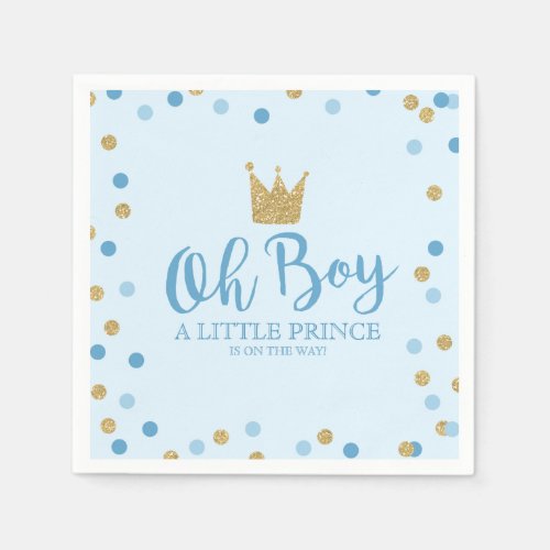 Little Prince Baby Shower Baby Shower Party Napkin