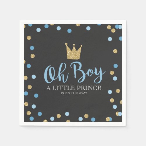 Little Prince Baby Shower Baby Shower Party Napkin