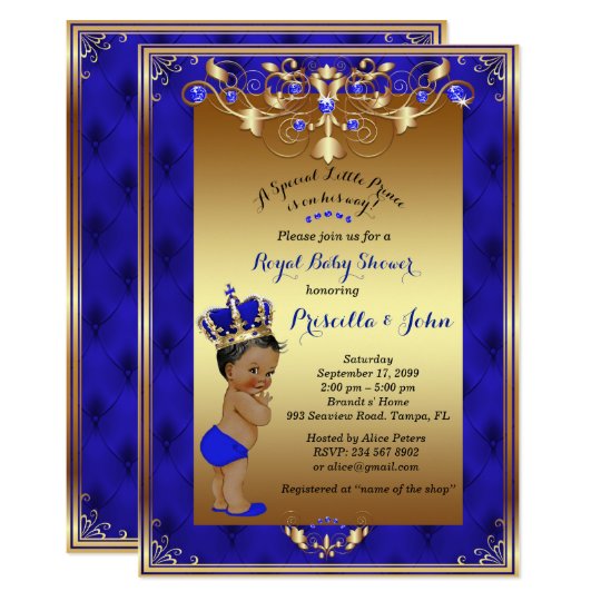 Royal Prince Baby Shower Invitation Template 4