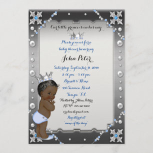 Little Prince Baby Shower Invitation,trendy,chic. Invitation
