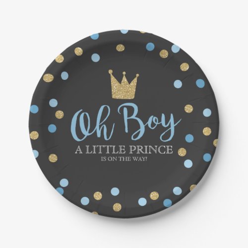 Little Prince Baby Shower Paper Plate 7