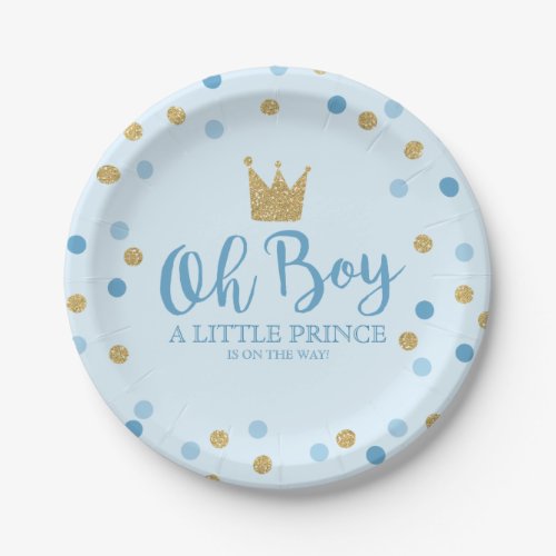 Little Prince Baby Shower Paper Plate 7