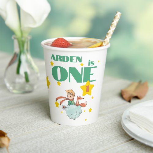 Little Prince Birthday Concept Paper Cups