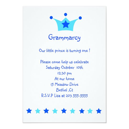Little Prince Birthday Invitation 2 Zazzle Com