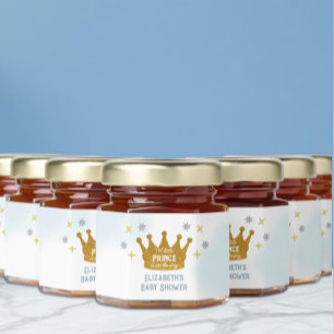 Little Prince Boy Baby Shower Honey Jar Favors