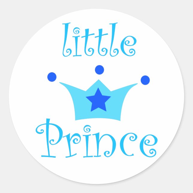 little prince classic round sticker (Front)